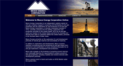 Desktop Screenshot of mexcoenergy.com
